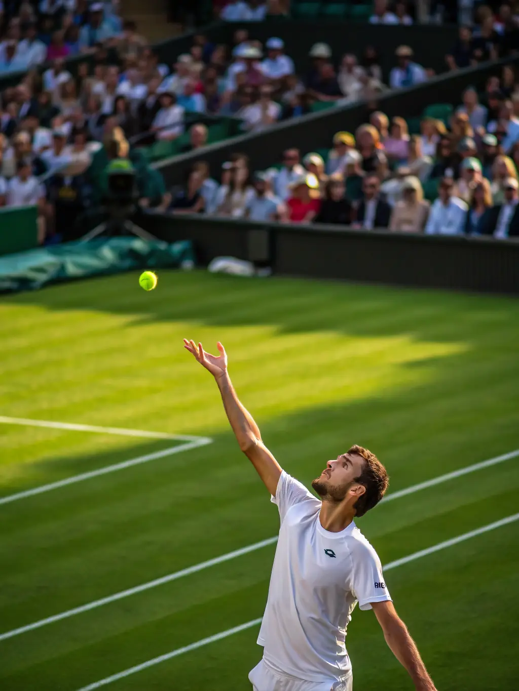A close-up image of a tennis match, focusing on the intensity and precision of the sport, reflecting the detailed tennis betting options on New88.